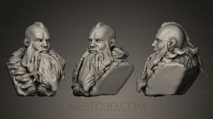 Busts and bas-reliefs of famous people (BUSTC_0637) 3D model for CNC machine